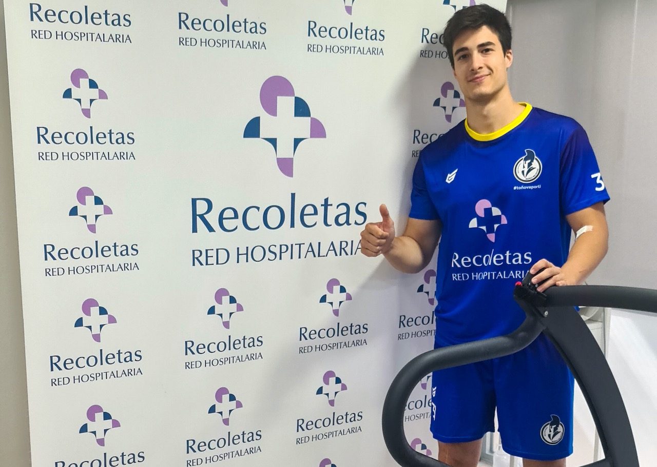 El nuevo fichaje Edu Calle pasa reconocimiento médico en el Hospital Recoletas Campo Grande