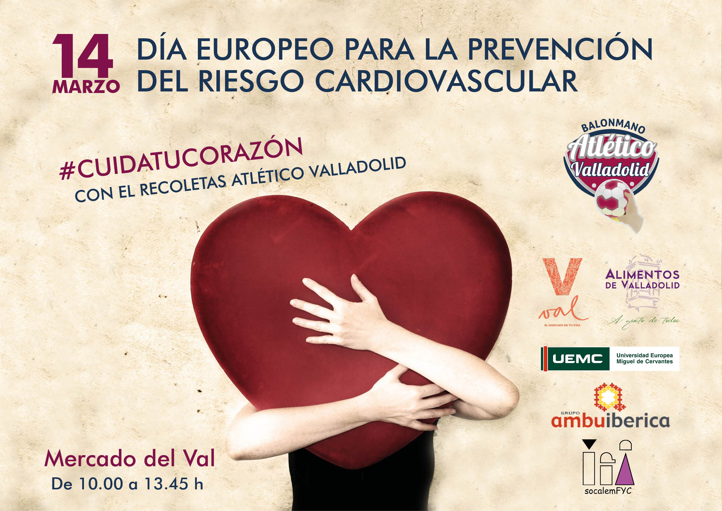 El Recoletas Atlético Valladolid quiere ayudar a concienciar en la prevención del riesgo cardiovascular