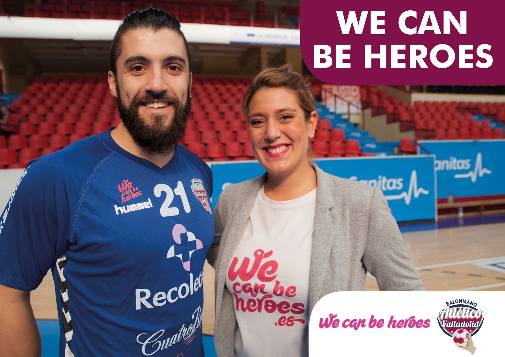 El Atlético Valladolid Recoletas colaborará con la asociación We can be heroes en su lucha contra el cáncer