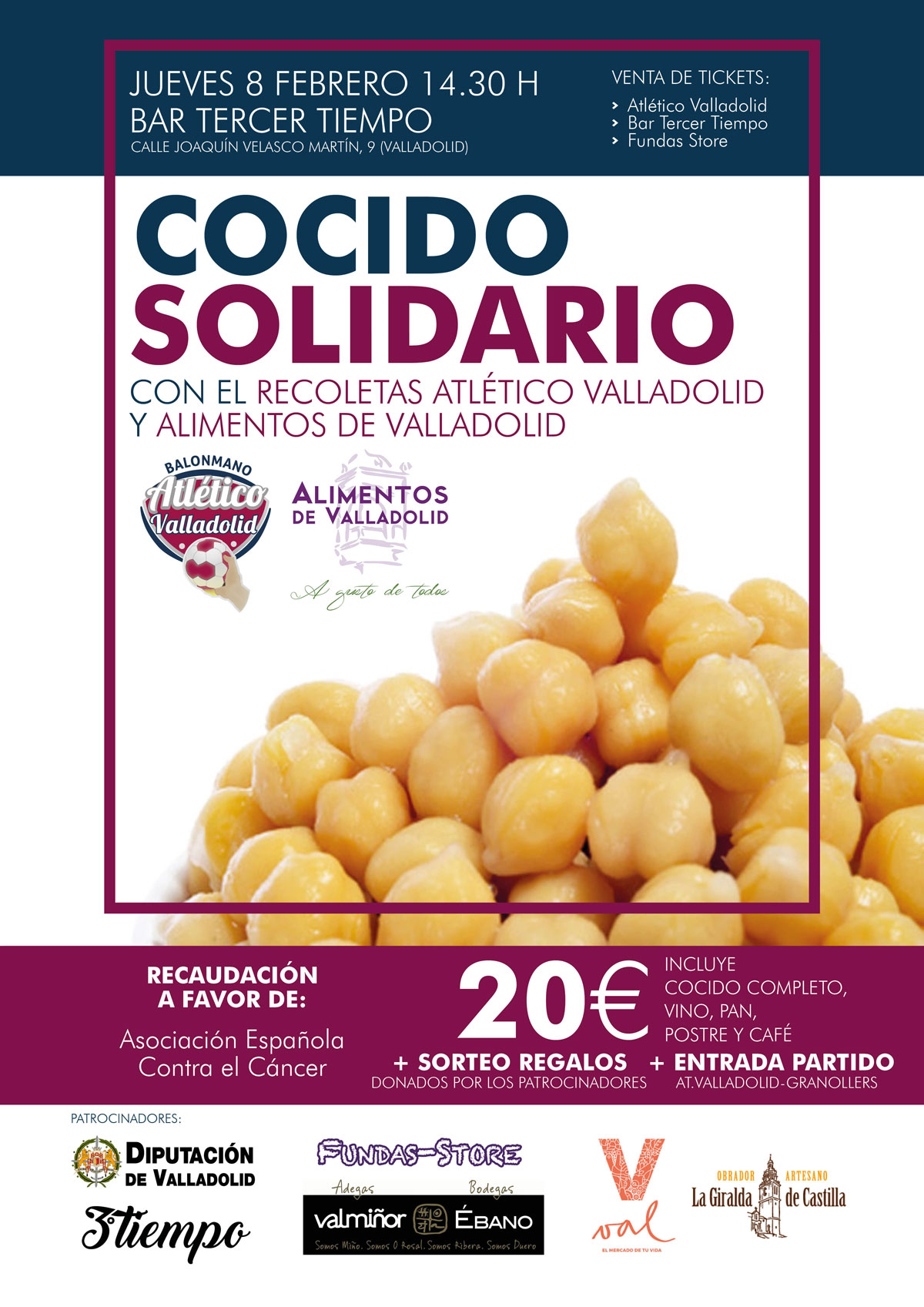 Cocido Solidario con el Recoletas Atlético Valladolid y Alimentos de Valladolid | Galería 1 / 1