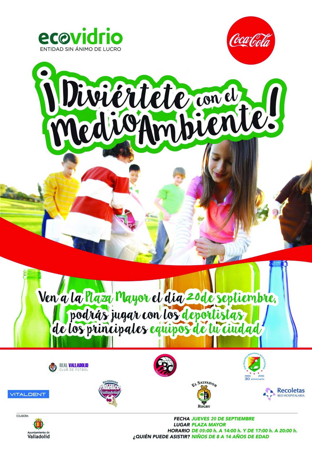 El Recoletas Atlético Valladolid participa en ‘El Día del Deporte’ para concienciar sobre el reciclaje  | Galería 1 / 2