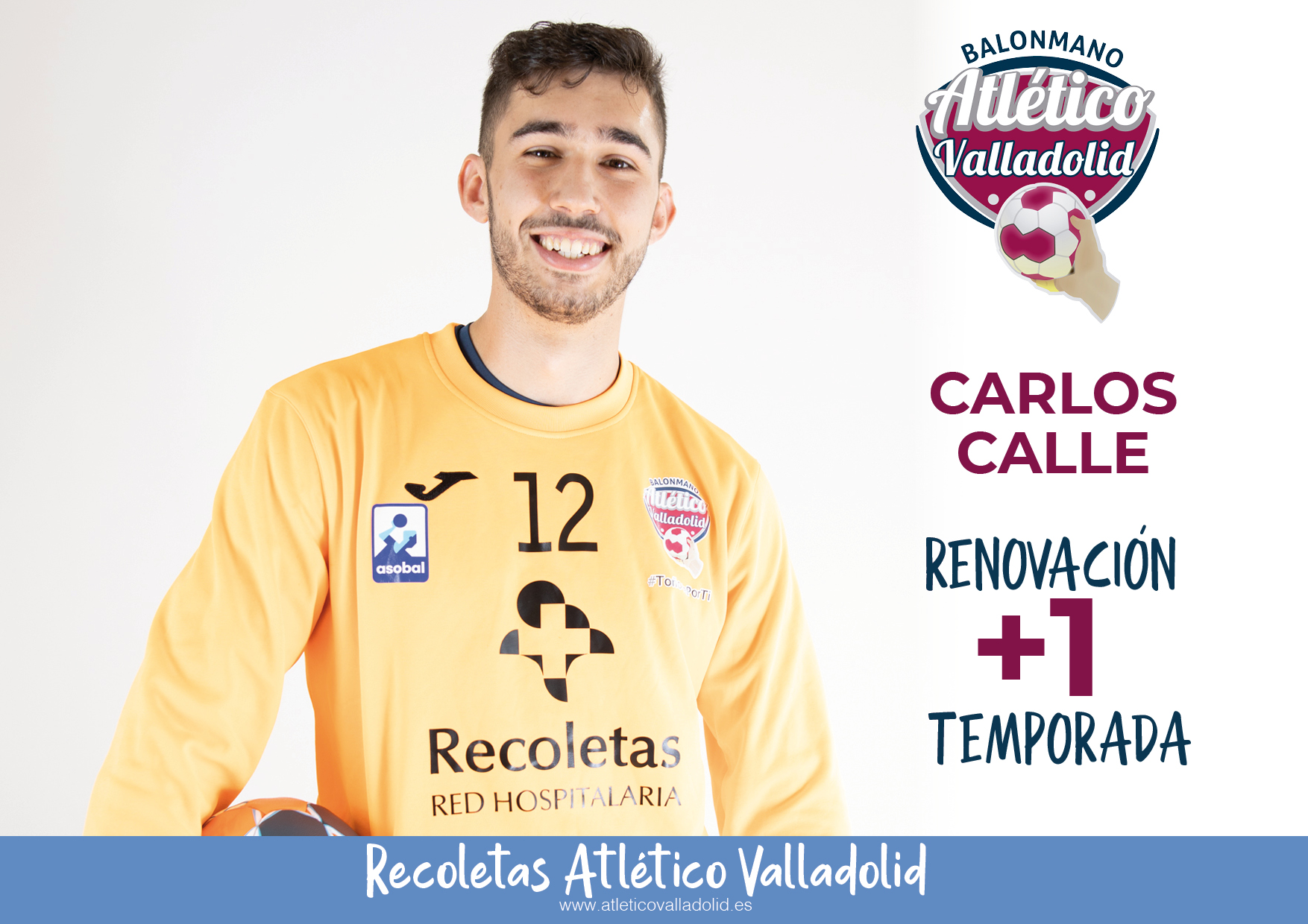 Carlos Calle prolonga su vinculación con el Recoletas Atlético Valladolid