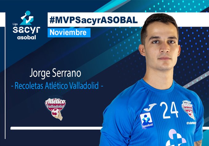 Jorge Serrano designado #MVPSacyrASOBAL de noviembre