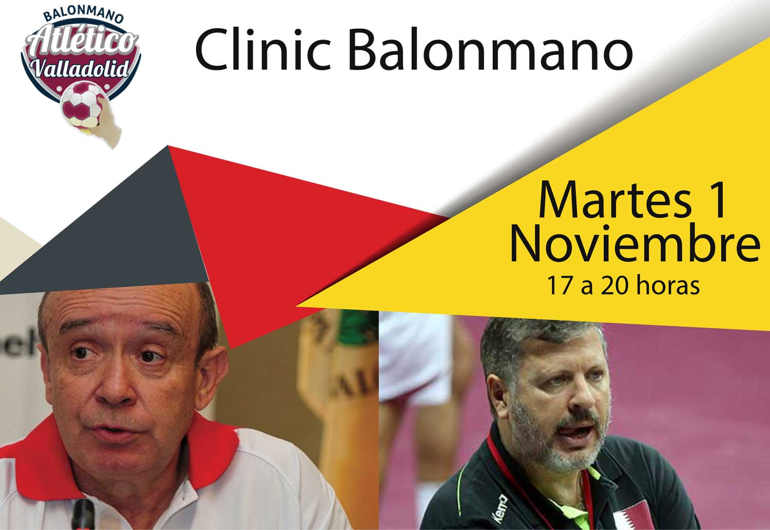 El I Clinic de Balonmano del Recoletas Atlético Valladolid se celebra mañana con la presencia de Manolo Laguna y Julián Ruiz