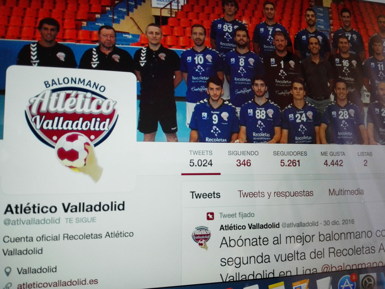 El Recoletas Atlético Valladolid, el segundo club que más crece en redes sociales esta temporada