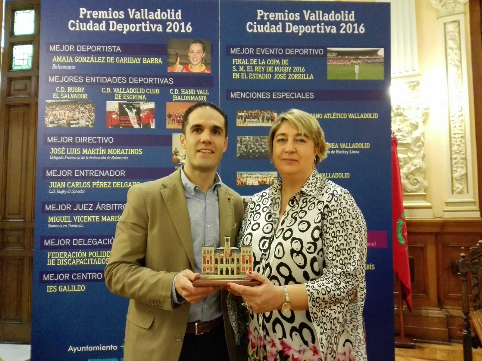 El Recoletas Atlético Valladolid recoge una Mención Especial en los Premios Valladolid Ciudad Deportiva 2016