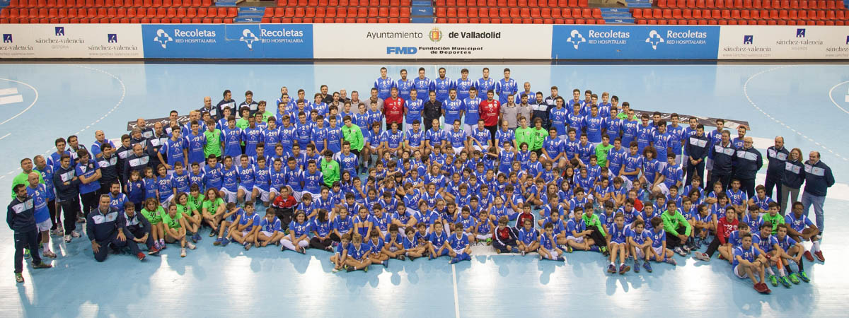 La familia al completo del Recoletas Atlético Valladolid 2017-2018